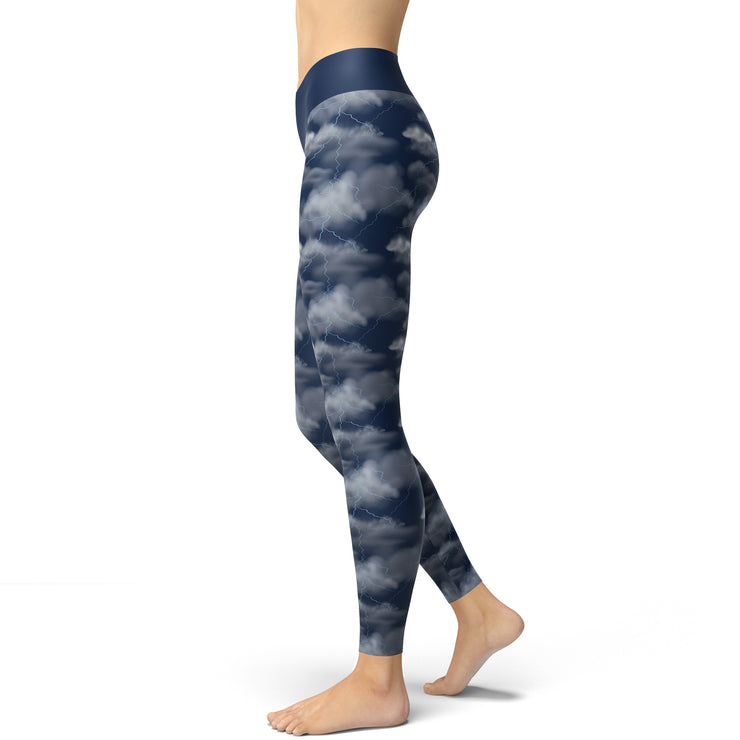 Electric Cloud Yoga Leggings