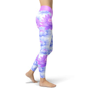 Lilac Lotus Yoga Leggings