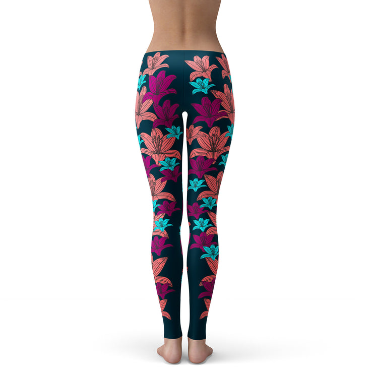 Vibrant Lily Leggings